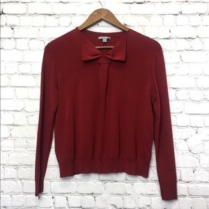 COS Bow front red sweater